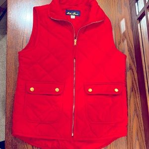 Quilted red vest